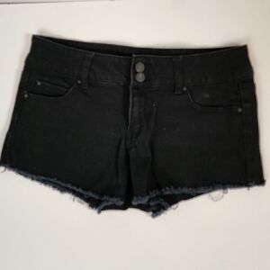 Refuge Women’s Factory Distressed Mid Rise Shorts Size 8